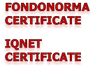 FONDONORMA CERTIFICATE IQNET CERTIFICATE